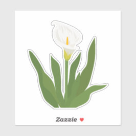 Calla-Lilien-Blumenaufkleber Aufkleber