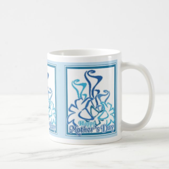 Calla-Lilien-Blumenstrauß-Tasse der Mutter Kaffeetasse (Rechts)