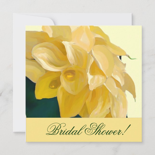 Calla-Lilien-Brautparty-Einladung Einladung (Vorderseite)
