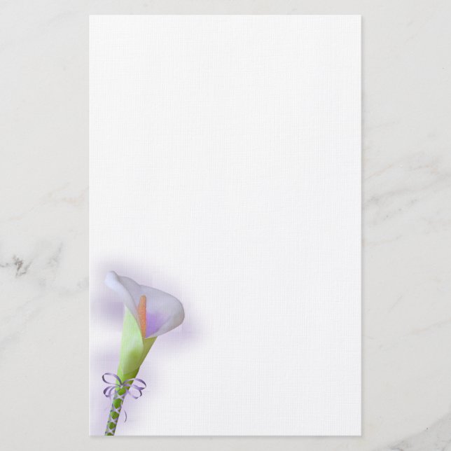 Calla-Lilien-Briefpapier Briefpapier (Vorderseite)
