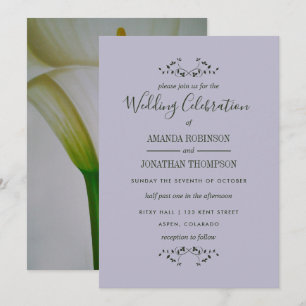 Calla-Lilien-Hochzeitseinladung Einladung