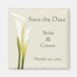 Calla-Lilien-Save the Date Magneten Magnet