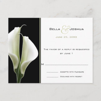 Calla Lilien UAWG RSVP Karte