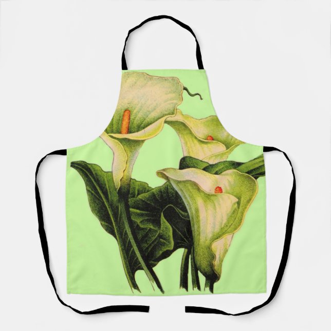 Calla Lilienprint Schürze (Vorderseite)