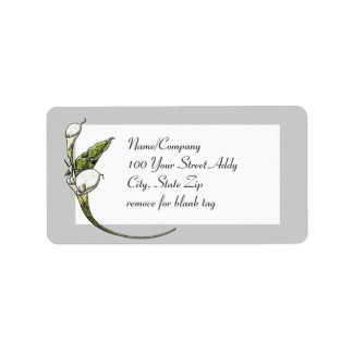 Calla Lilies Adressaufkleber