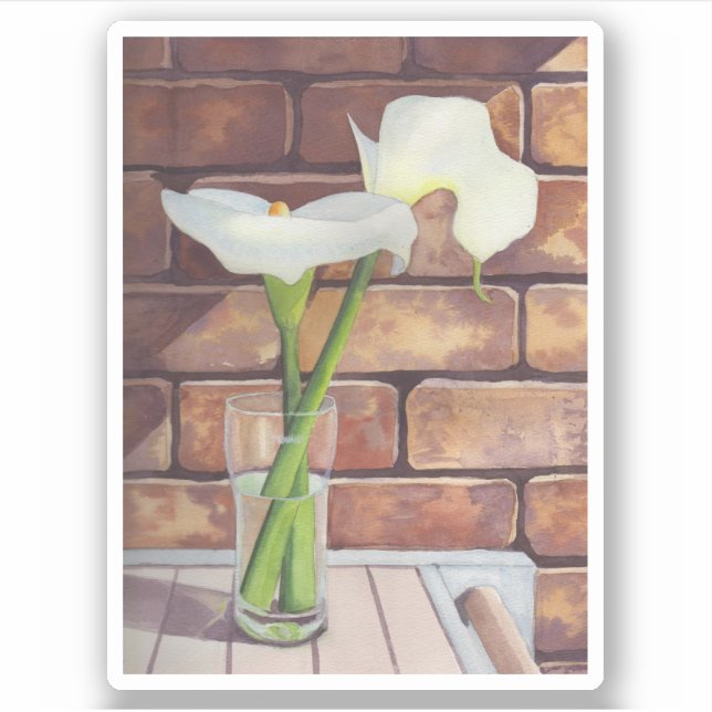 Calla Lilies Aufkleber (Vorderseite)
