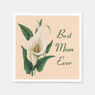Calla Lilies Beste Mama je Serviette