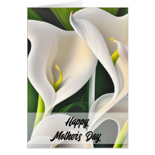 Calla Lilies Bonne carte de fête des mères