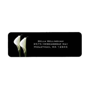Calla Lilies Étiquettes de adresse
