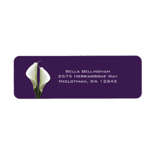 Calla Lilies Étiquettes de adresse
