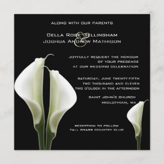 Calla Lilies Faire-part de mariage