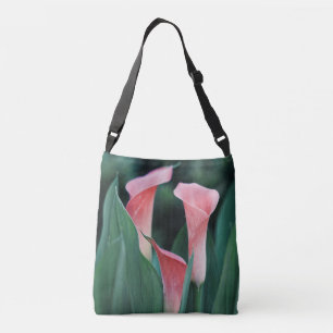 Calla Lilies Pink Blume Tragetaschen Mit Langen Trägern