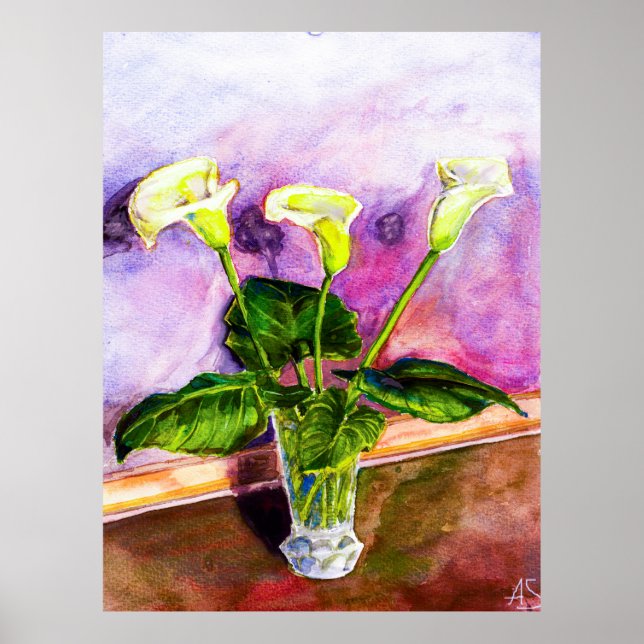 Calla Lilies Poster (Vorne)