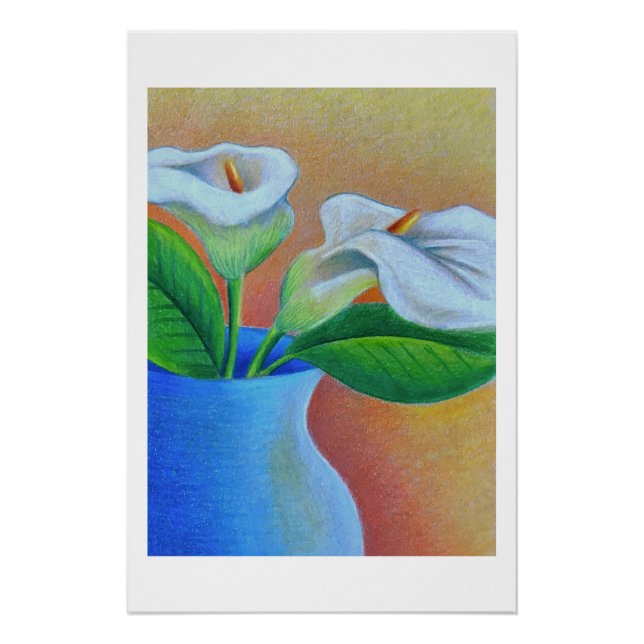 Calla Lilies Print Poster (Vorderseite)