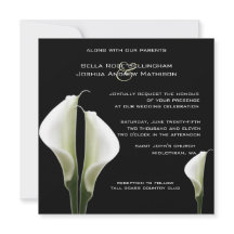 Calla Lilies Wedding Einladung