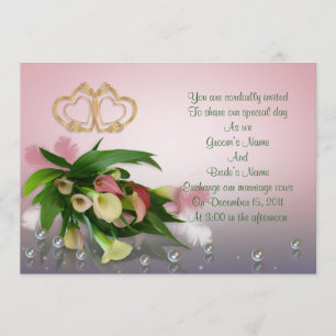 Calla lilies Wedding Einladung elegant