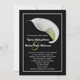 Calla Lilies Wedding Invitation - White Calla Lily Einladung
