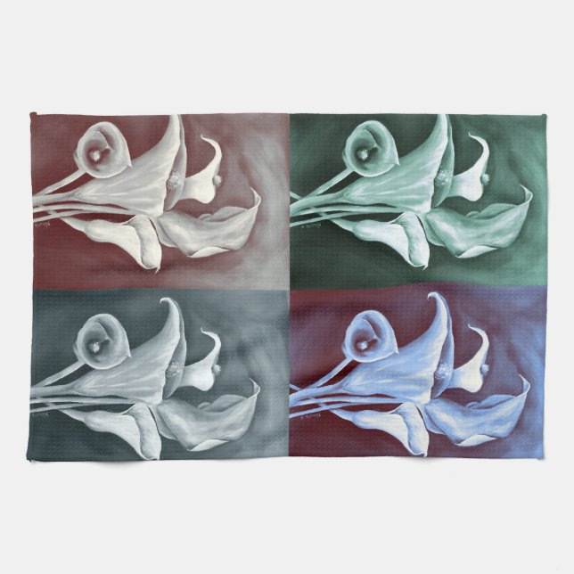 Calla Lillies Geschirrtuch (Horizontal)