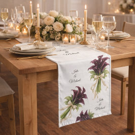 Calla Lillies Wreath Wedding Decor Newlyweds Großer Tischläufer