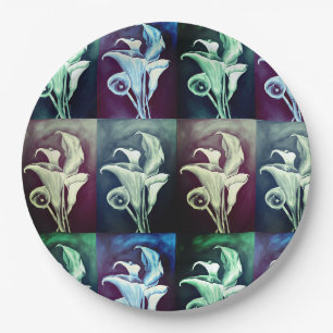 Calla Lilly - Bohemisches Muster Pappteller