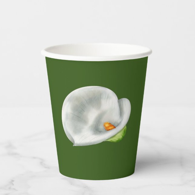 Calla Lilly Pappbecher (Vorderseite)