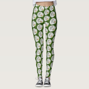 Calla Lilly Pattern Leggings