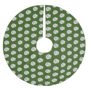 Calla Lilly Polyester Weihnachtsbaumdecke