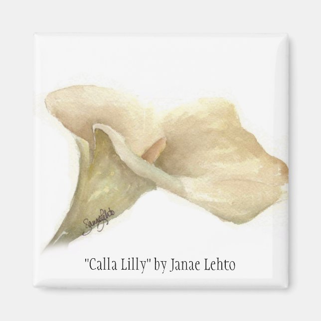 "Calla Lilly" von Janae Lehto Magnet (Vorne)