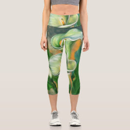 Calla Lily Blume Capri Leggings
