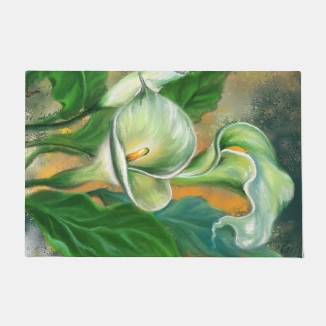 Calla Lily Blume Doormat Fußmatte (Vorderseite)