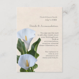 Calla Lily Blume Florenz Begleitkarte