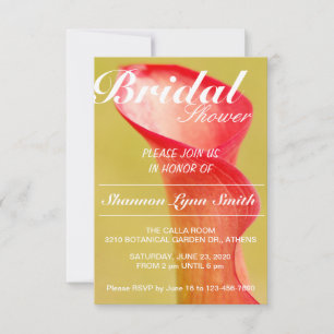 Calla Lily Bridal Einladung
