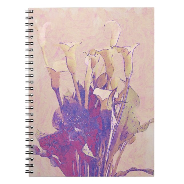 Calla Lily dans le Carnet du Pink Art Journal (Devant)