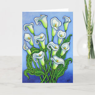 Calla Lily Dreaming Grußkarte von Lisa Lorenz Karte