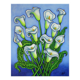 Calla Lily Dreaming Print von Lisa Lorenz Poster