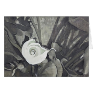 Calla Lily Fibonacci Grau Geschenkkarte