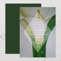 Calla Lily Floral Printemps Invitation de mariage