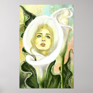 Calla Lily Frau Poster