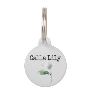 Calla Lily Haustiermarke