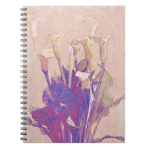 Calla Lily in Pink Art Journal Notizblock