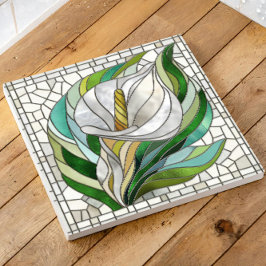 Calla Lily Mosaic Art Fliese
