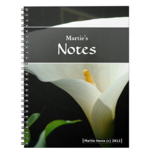 Calla Lily Notebook Notizblock