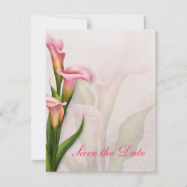 Calla Lily Pink Save the Date