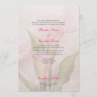 Calla Lily Rose 2 Faire-part de mariage