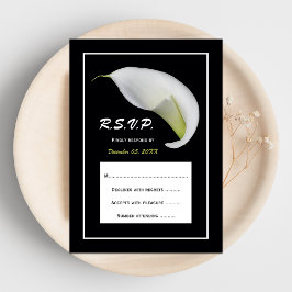 Calla Lily RSVP Faire-part de mariage