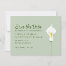 Calla Lily Save the Date