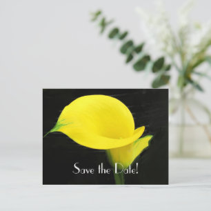 Calla Lily Save the Date Postcard Ankündigungspostkarte