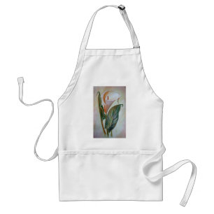 Calla Lily Schöne botanische Kunst Schürze