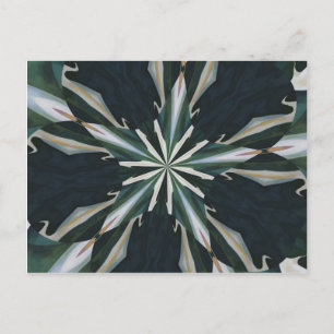 Calla Lily Star Kaleidoscope Postkarte