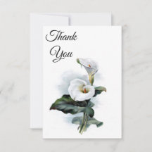 Calla Lily Vielen Dank Note Card